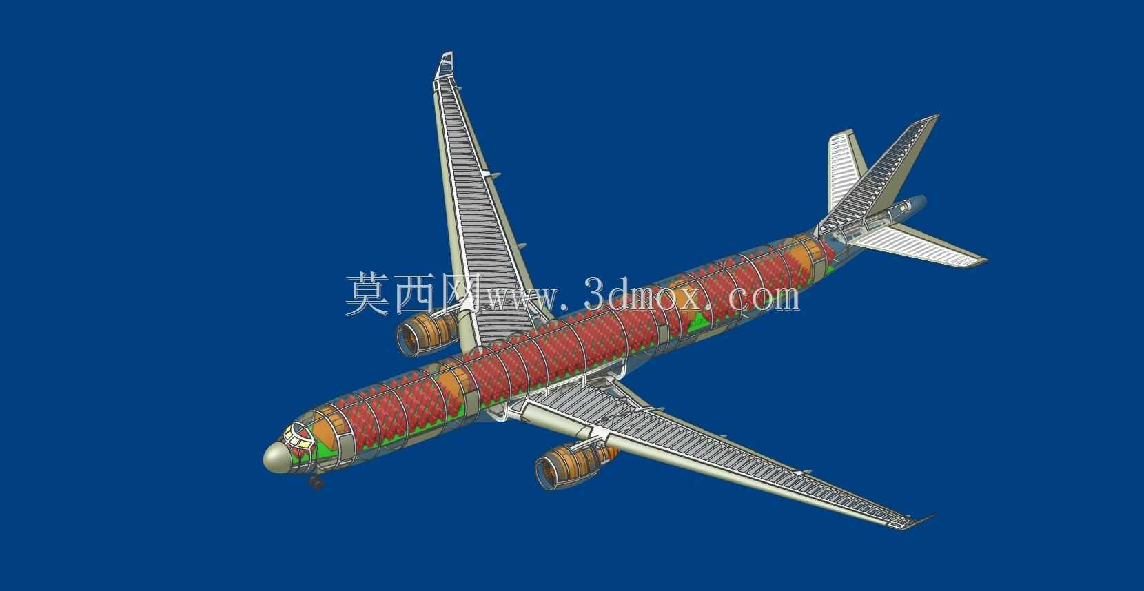 空客A330-300客机实体装配模型