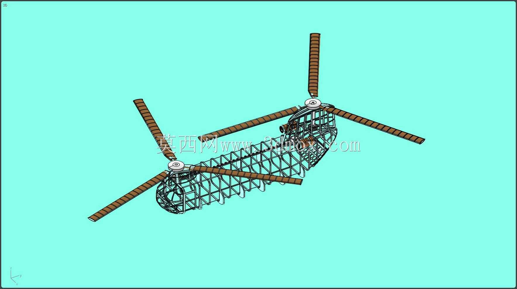CH-47��¹ֱ����ʵ��װ��ģ��