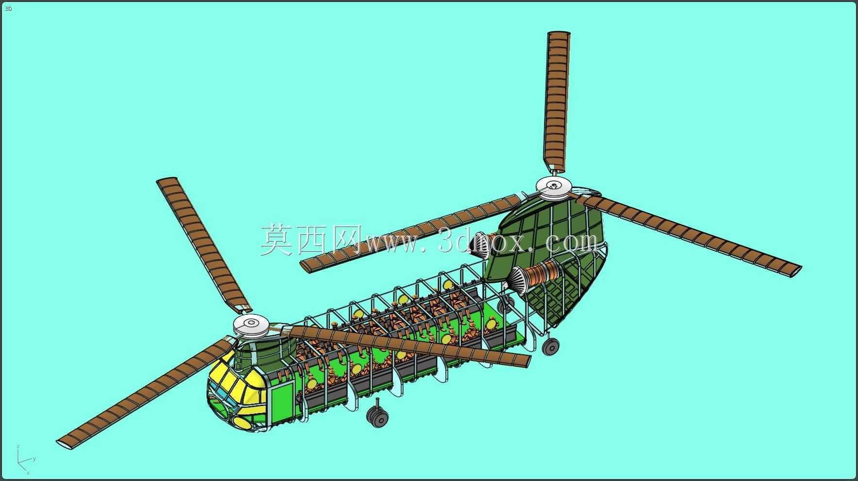 CH-47��¹ֱ����ʵ��װ��ģ��