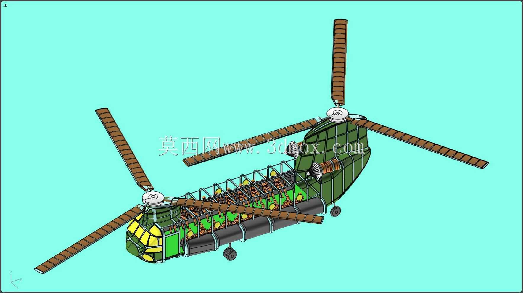CH-47��¹ֱ����ʵ��װ��ģ��