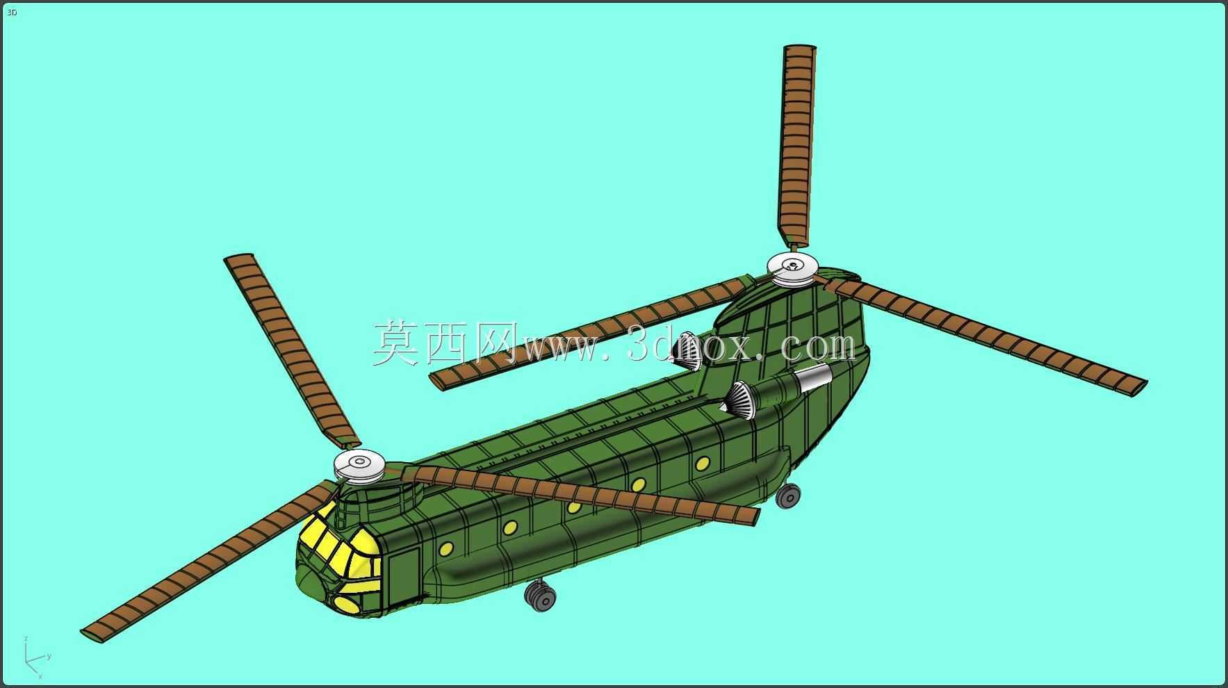 CH-47��¹ֱ����ʵ��װ��ģ��
