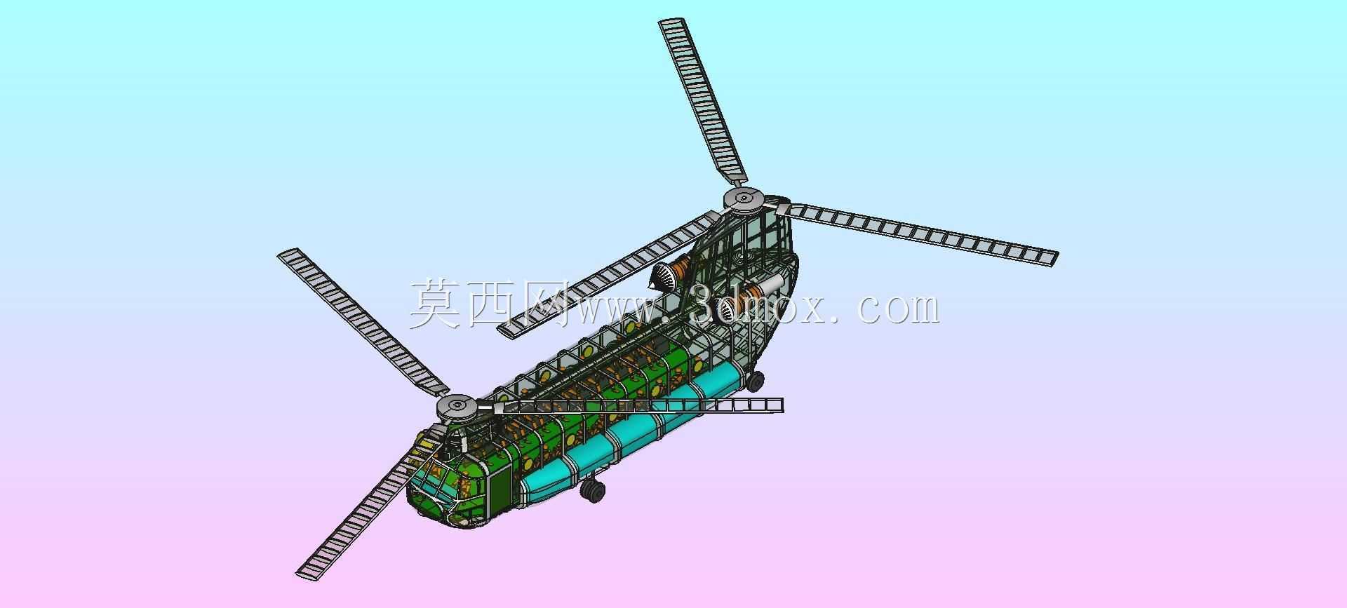 CH-47��¹ֱ����ʵ��װ��ģ��