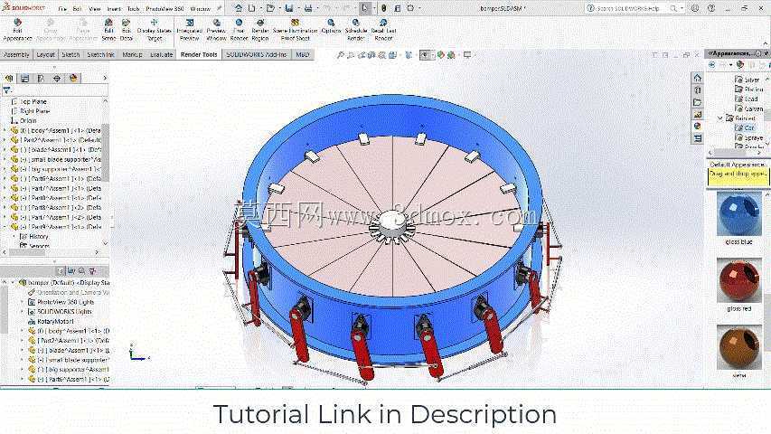 Solidworks中的涡流阻尼器机制