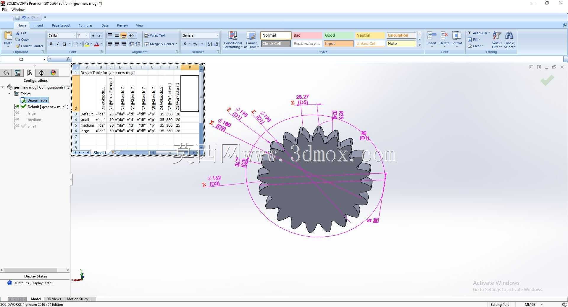 solidworks��Ƶĳ���