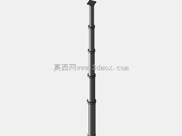 5级气动轻型桅杆-可延伸至15英尺-600磅有效载荷-4.5'至15'
