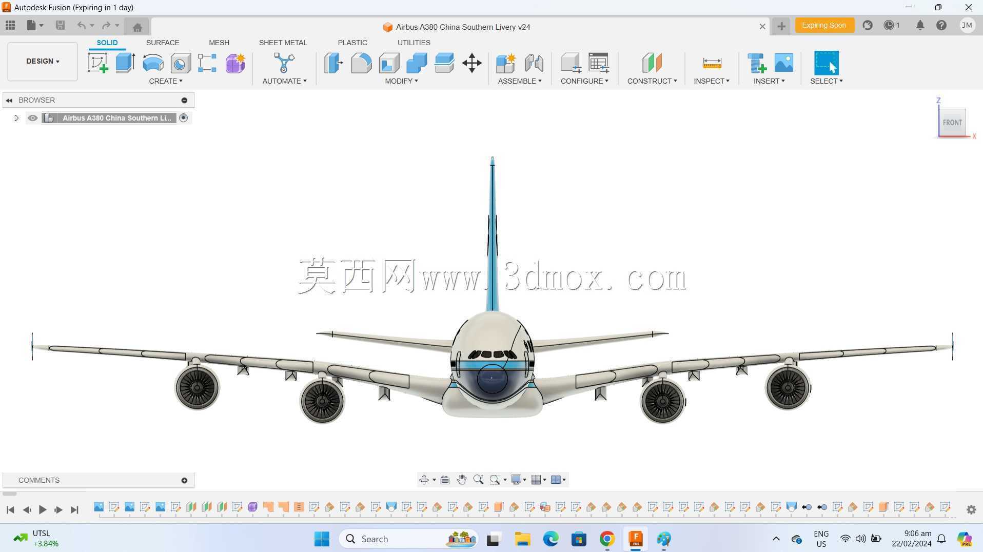 Fusion 360空中客车A380