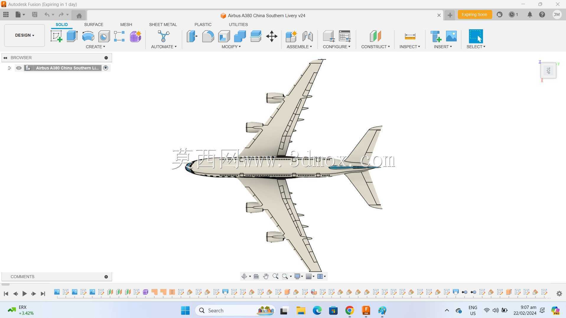 Fusion 360空中客车A380