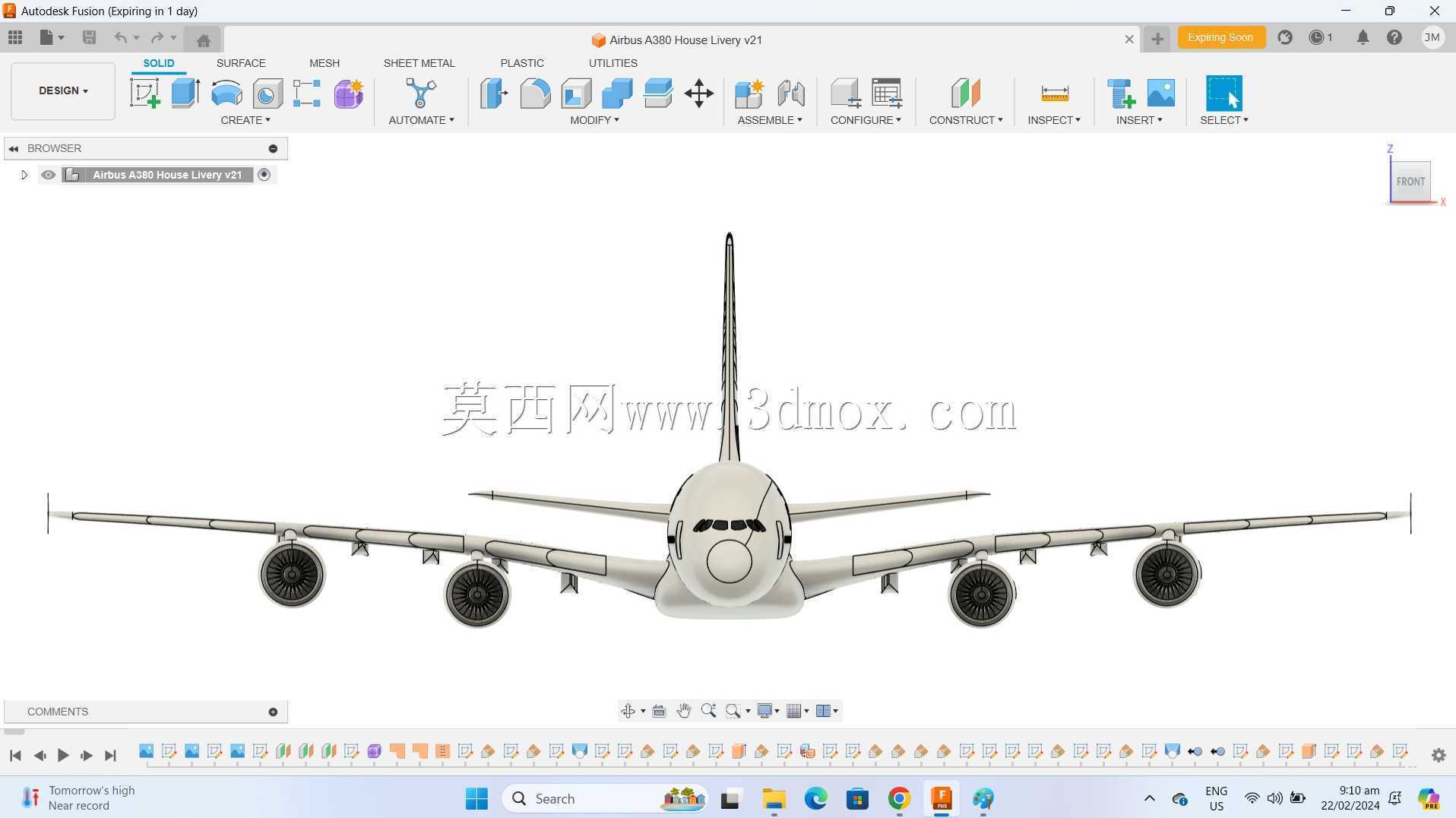 Fusion 360空中客车A380