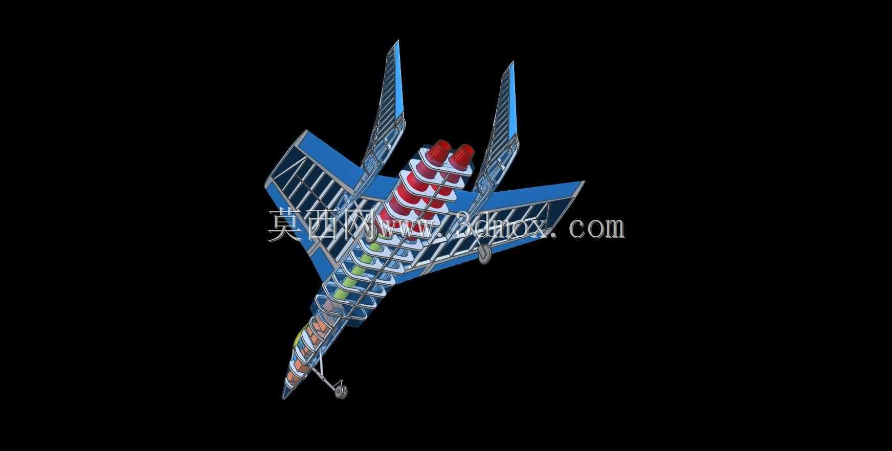 F7U-3�䵶�ɻ�ʵ��װ��ģ�ͣ�Alibre��