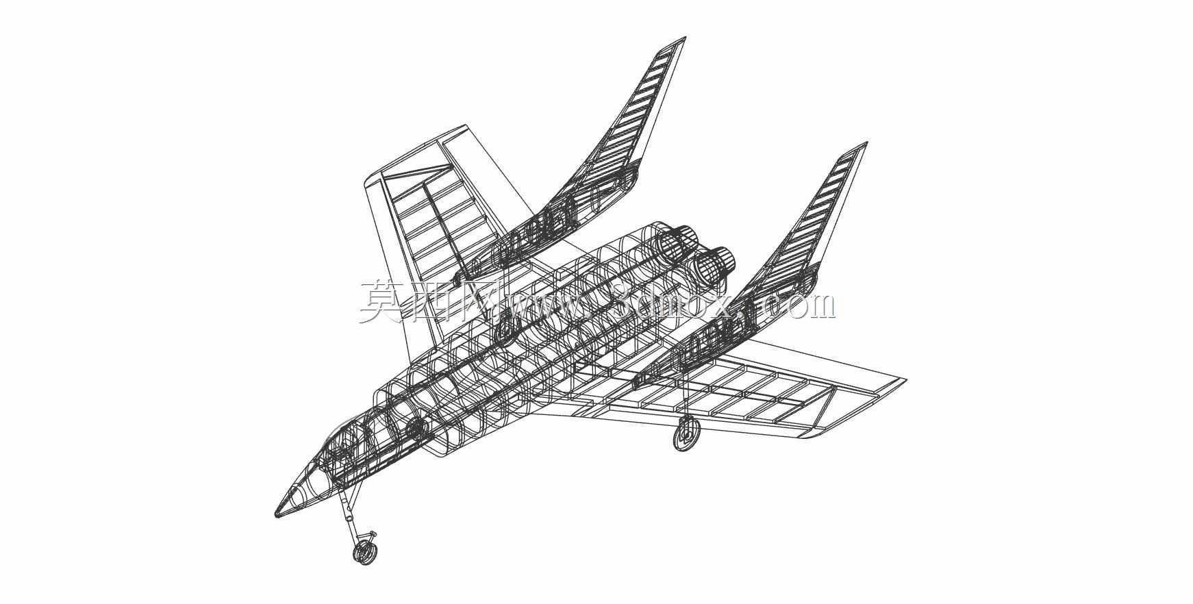 F7U-3�䵶�ɻ�ʵ��װ��ģ�ͣ�Alibre��