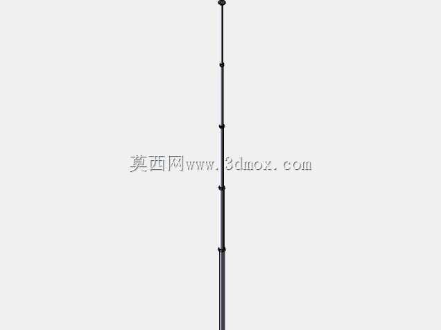 气动灯杆,带6根CAT6内部电缆-可延伸至30英尺-气动伸缩臂