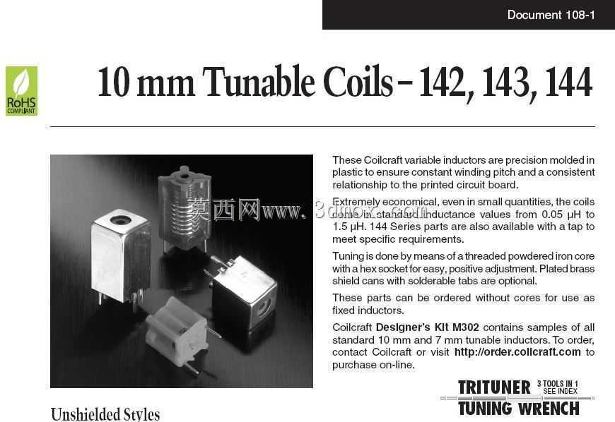 Coilcraft Uni 10���׵�г��Ȧ