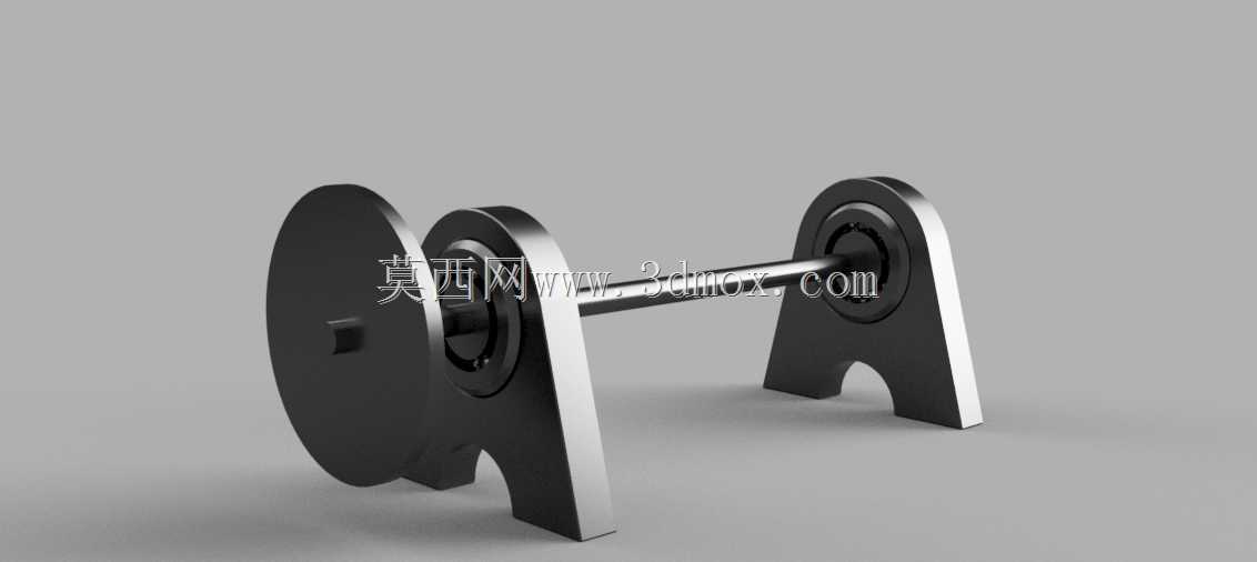 球轴承支撑的杆