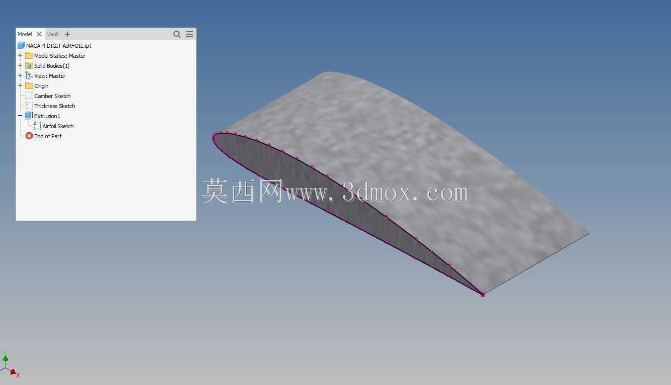 Inventor NACA 4λ���ͼ�����