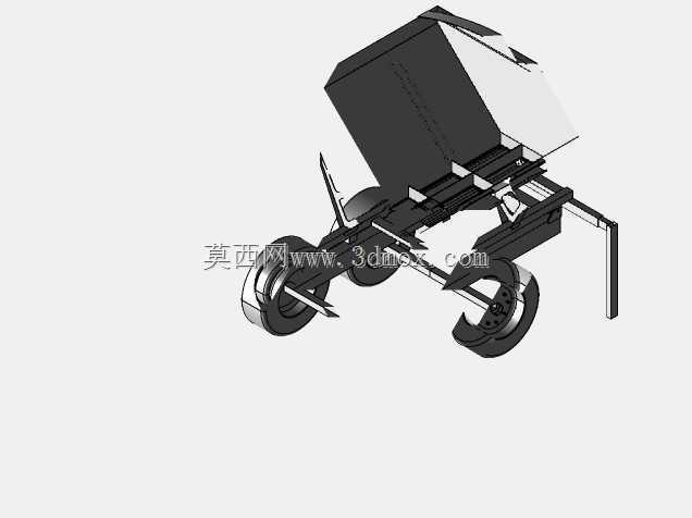 卸下农用拖车钻机填料