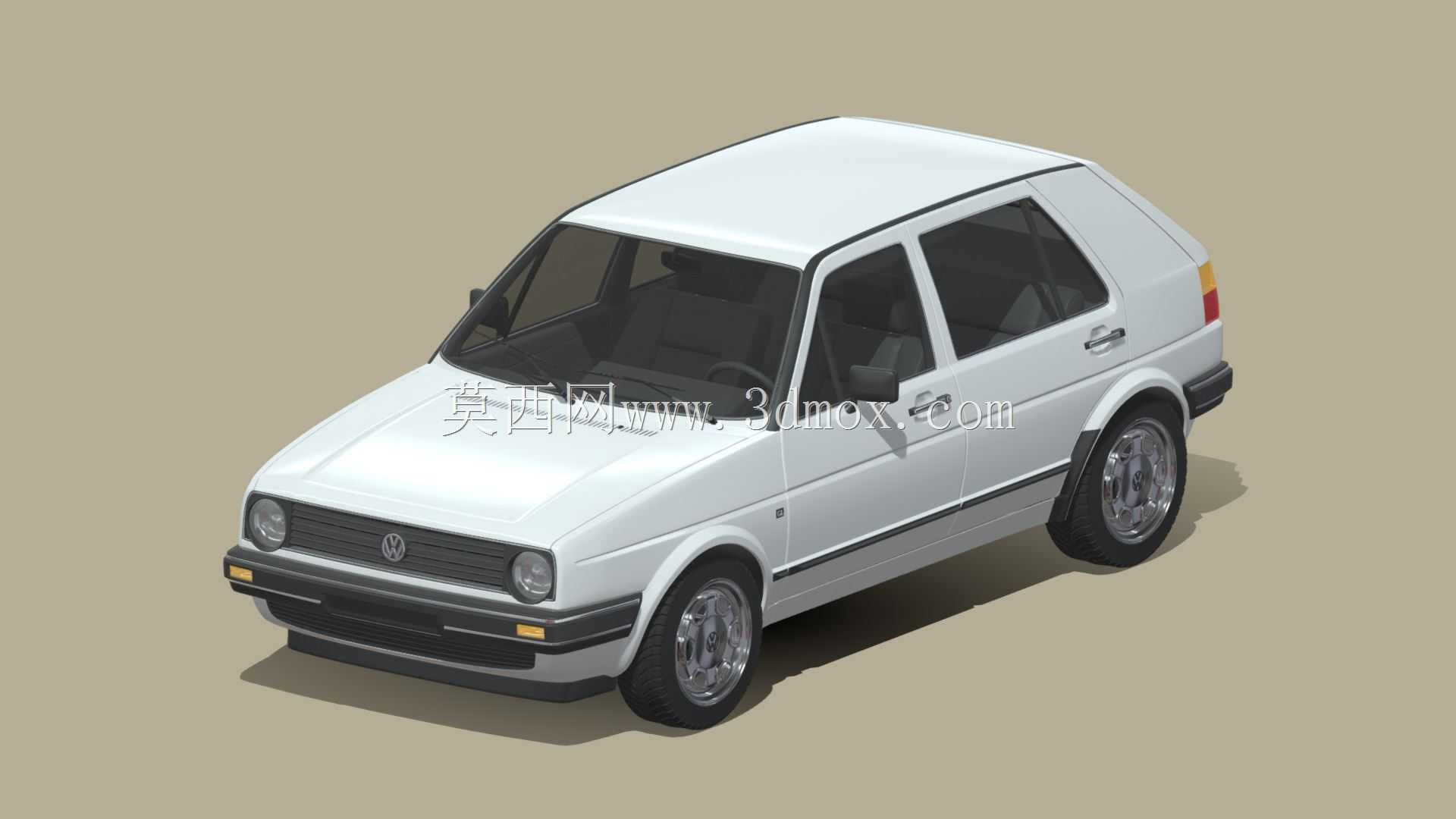 大众高尔夫GL 1990 3D模型