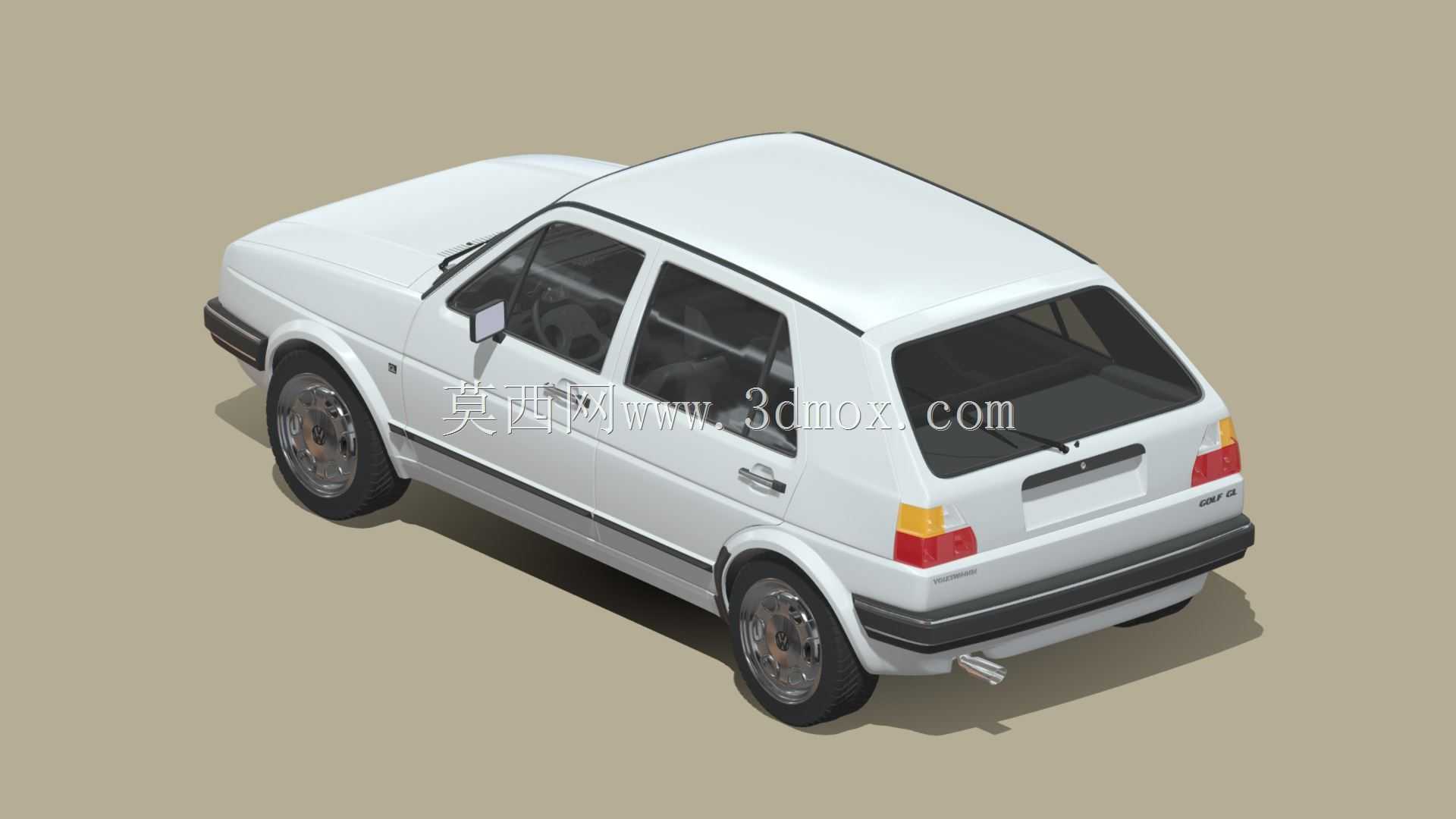 大众高尔夫GL 1990 3D模型