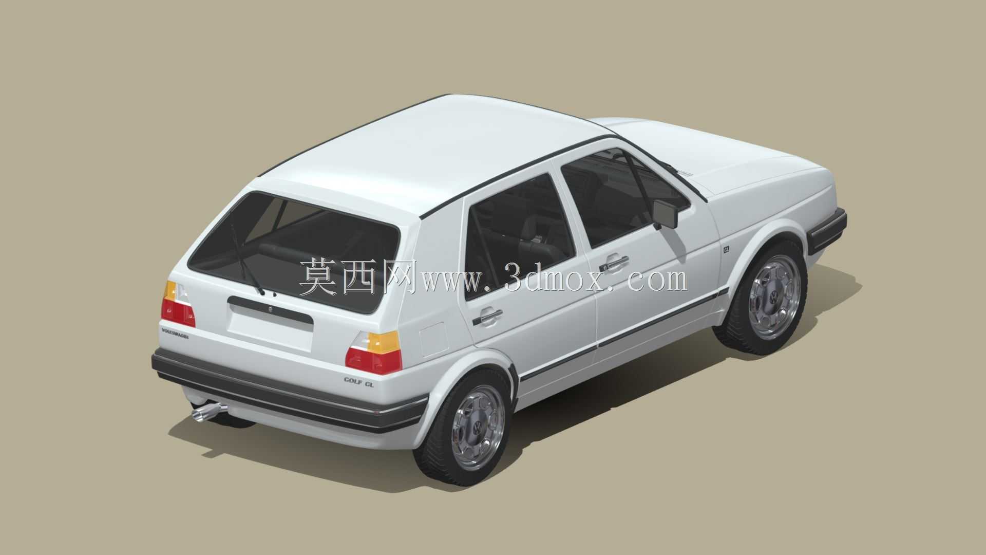 大众高尔夫GL 1990 3D模型