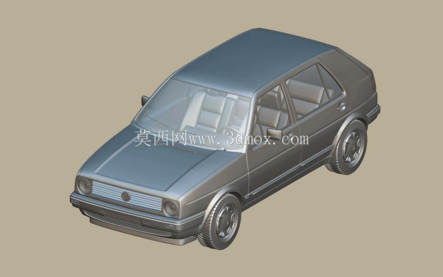 大众高尔夫GL 1990 3D模型