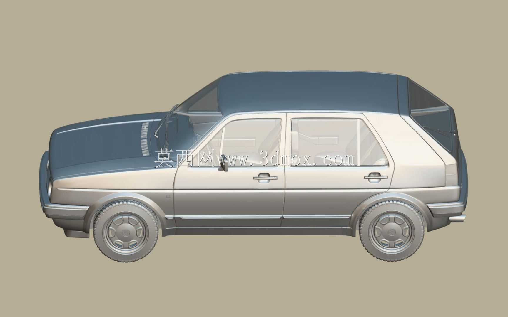 大众高尔夫GL 1990 3D模型