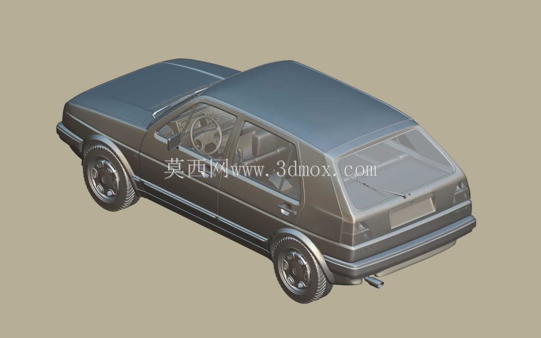 大众高尔夫GL 1990 3D模型