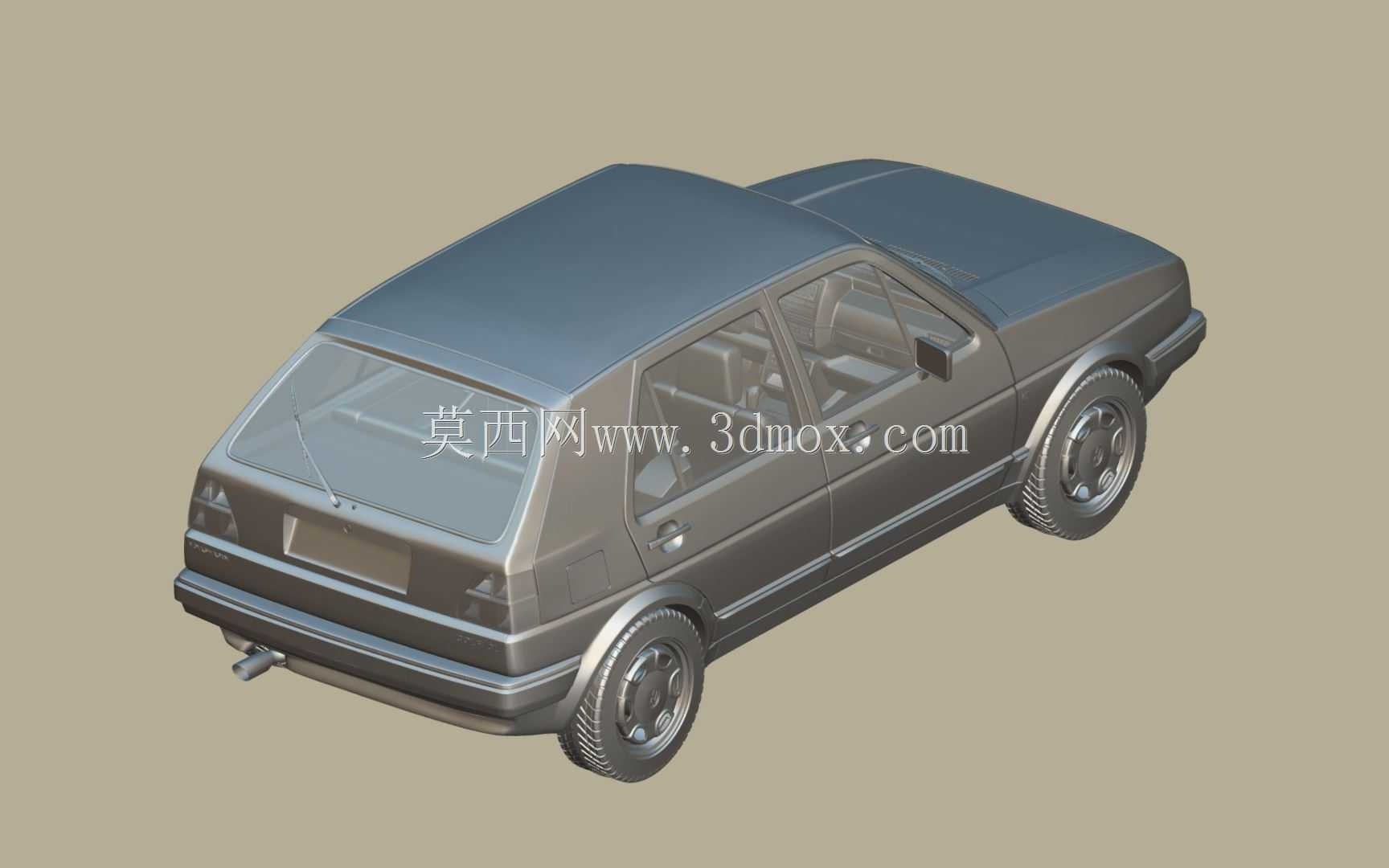大众高尔夫GL 1990 3D模型