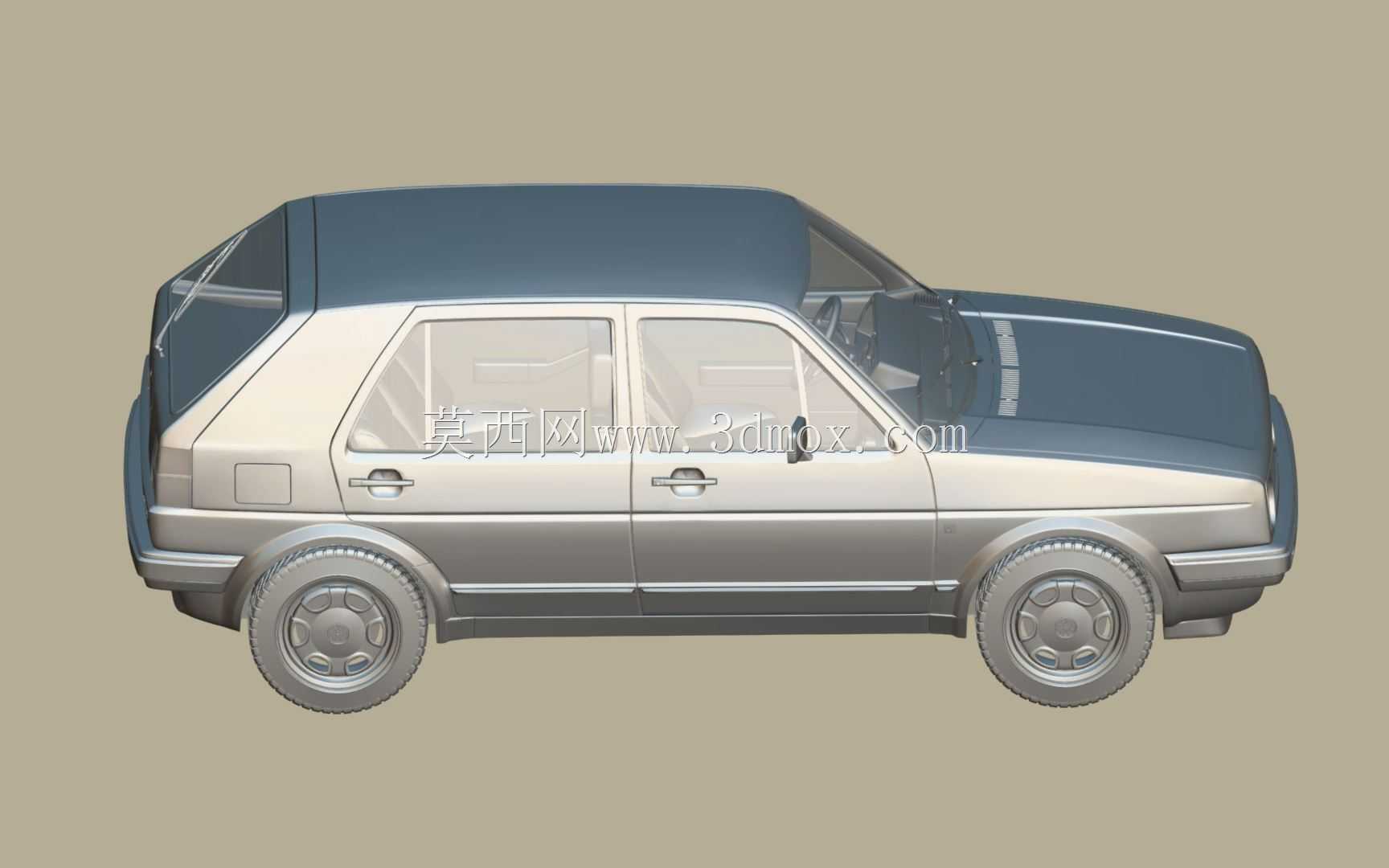 大众高尔夫GL 1990 3D模型