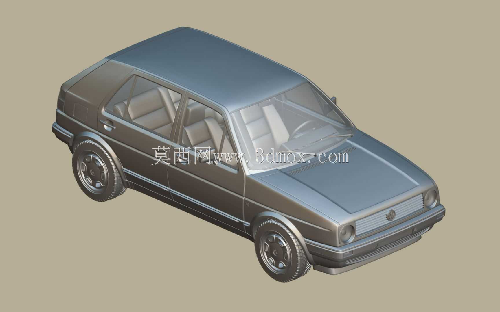 大众高尔夫GL 1990 3D模型
