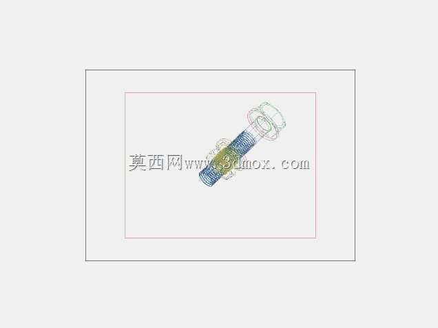 六角螺栓M20 3D