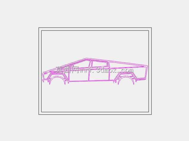 Cybertruck剪影