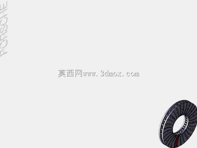 保时捷汽车盘式制动器模型