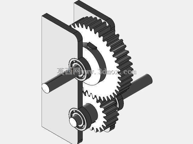使用Autodesk Inventor的齿轮传动系统