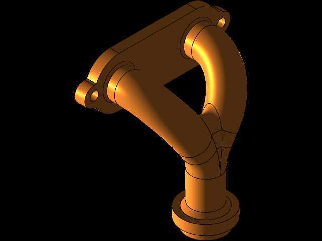 Autodesk Inventor中的带法兰管道