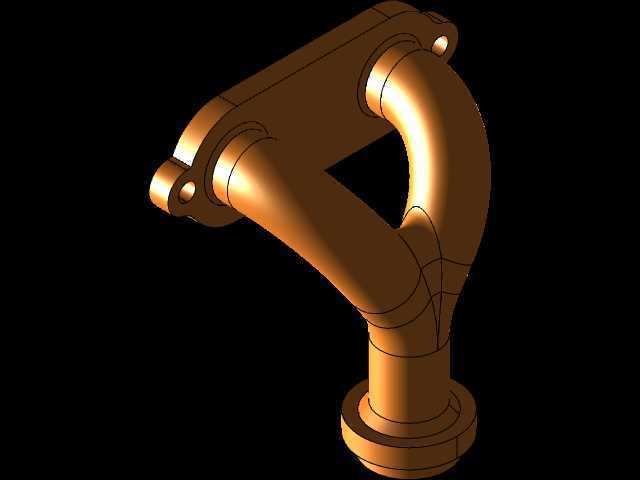 Autodesk Inventor中的带法兰管道