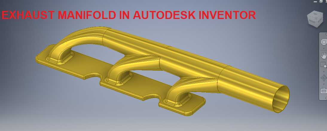 Autodesk inventor教程排气歧管||Autodesk Desk inventor绘图实践||3D模型
