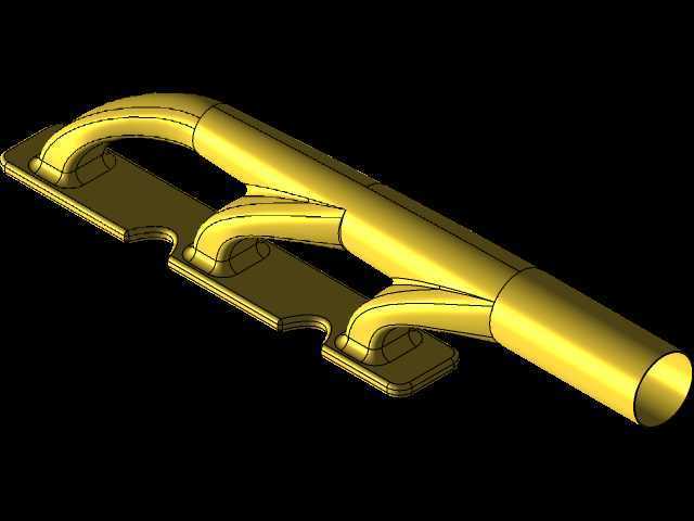 Autodesk inventor教程排气歧管||Autodesk Desk inventor绘图实践||3D模型