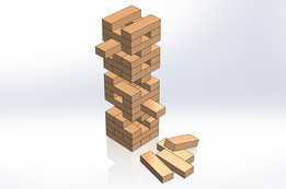 Solidworks 2023-54��ľ��Jenga������Ϸ