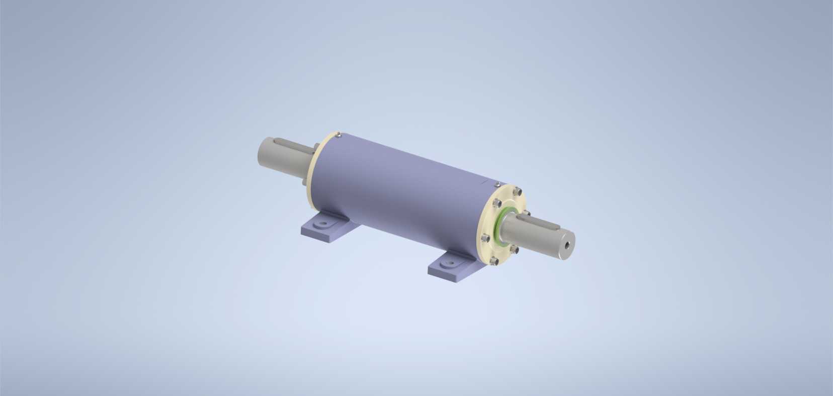 使用(Inventor)CAD软件的PDN 214轴承箱组件