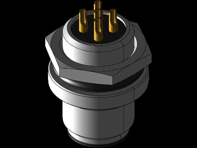 M12 5位置连接器