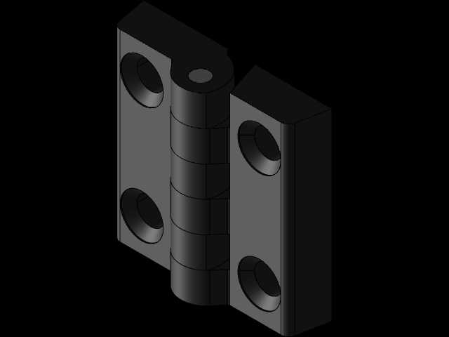 塑料30mm x 30mm铰链