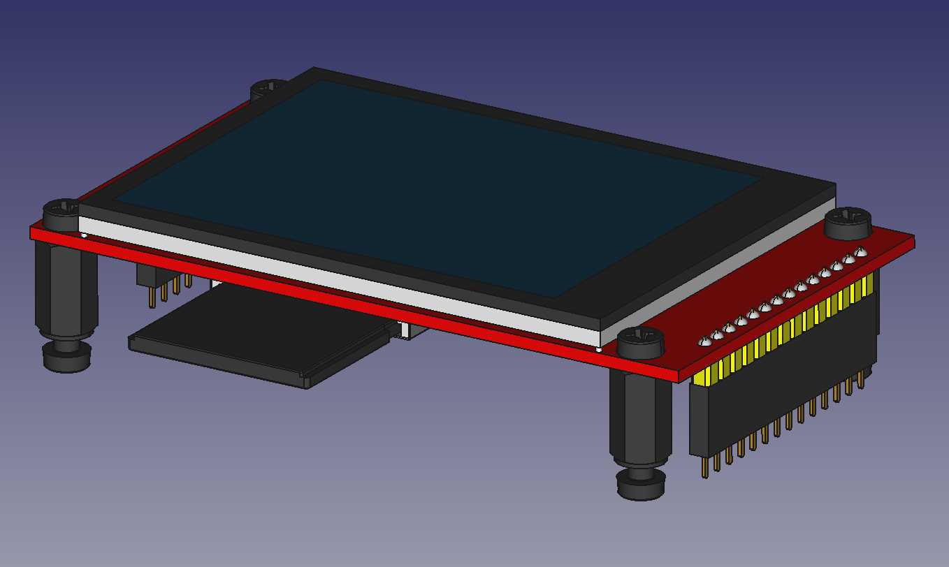 2.8英寸TFT LCD 240x320显示屏,带SD卡插座