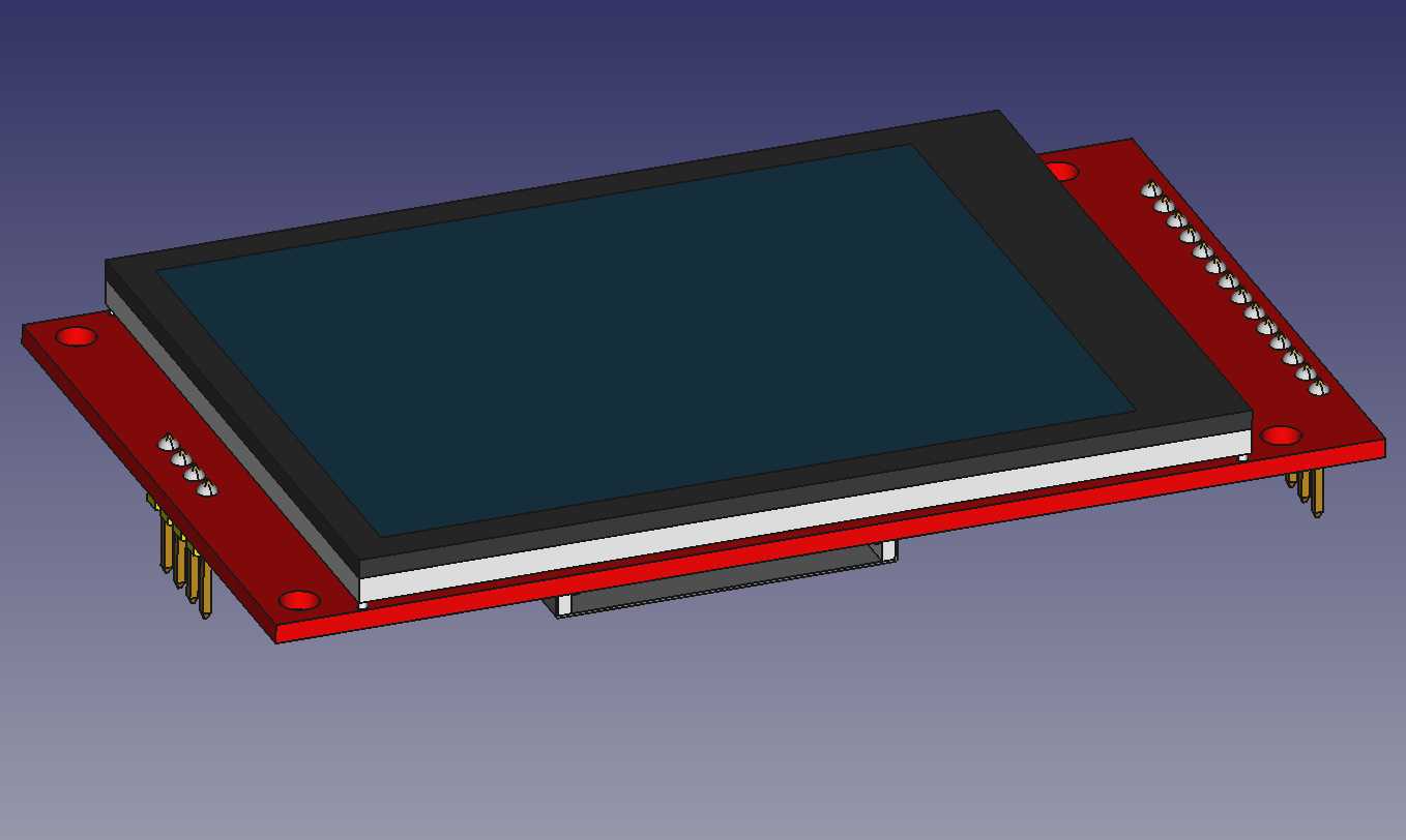 2.8英寸TFT LCD 240x320显示屏,带SD卡插座