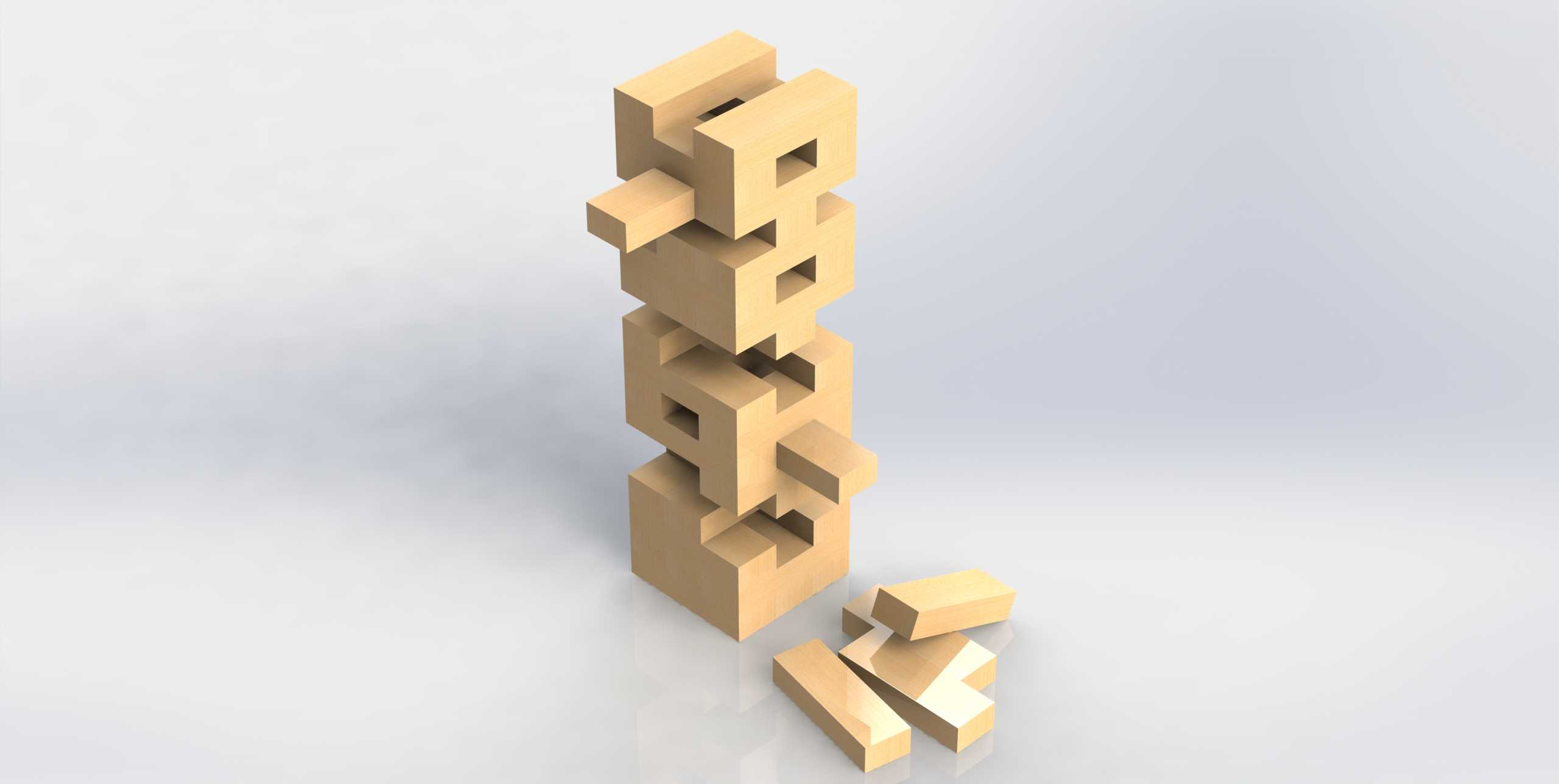 Solidworks 2023-54��ľ��Jenga������Ϸ