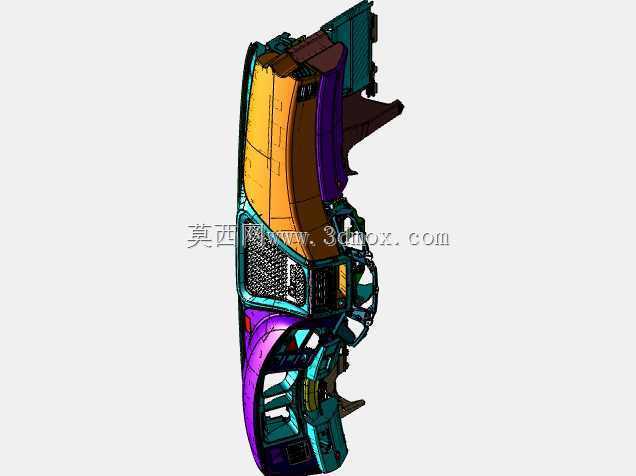 梅赛德斯-奔驰驾驶室重型卡车工业3D模型