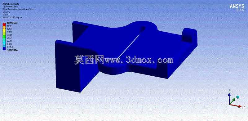 张力支架托臂的有限元分析模拟