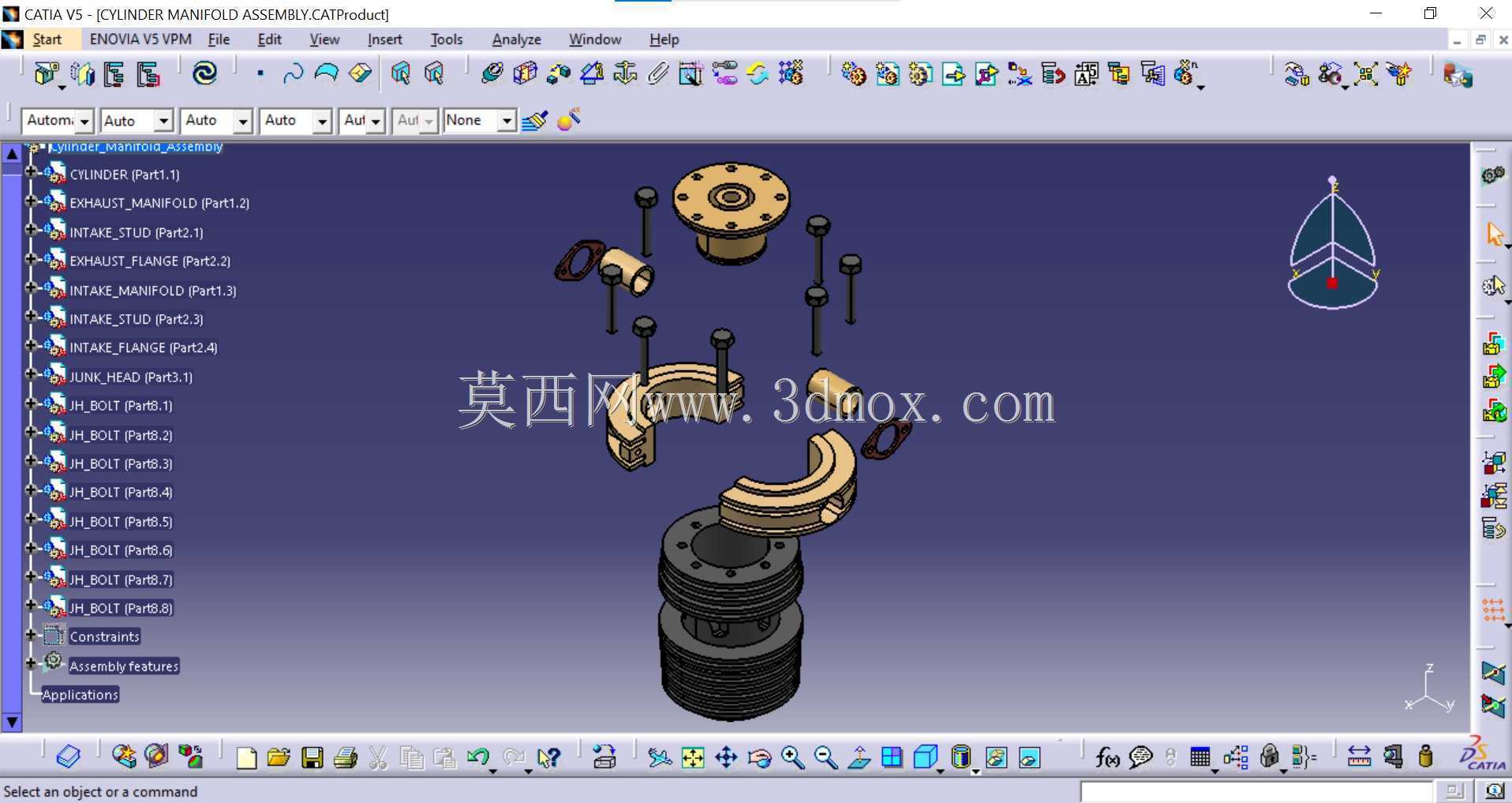 气缸歧管总成