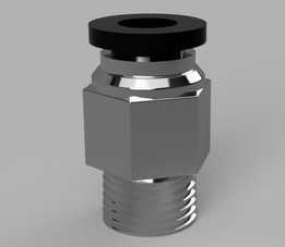 推入式连接器1/8 MNPT x 6mm