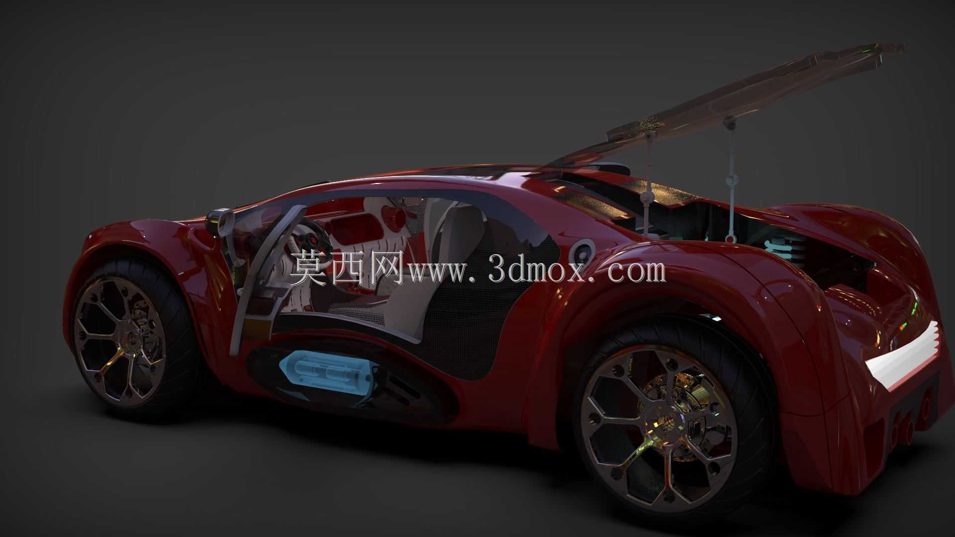 运动概念车,内部x底盘x发动机x悬架x所有必要文件