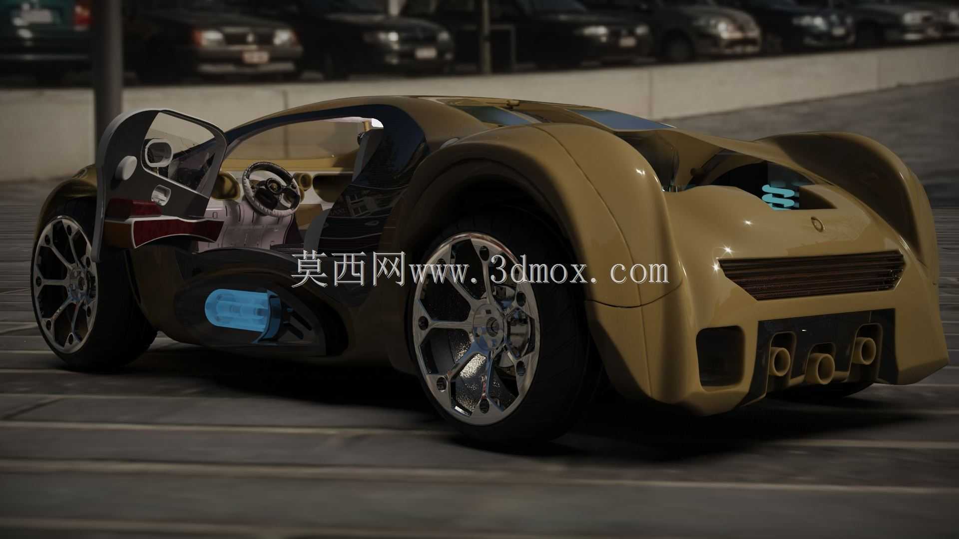 运动概念车,内部x底盘x发动机x悬架x所有必要文件