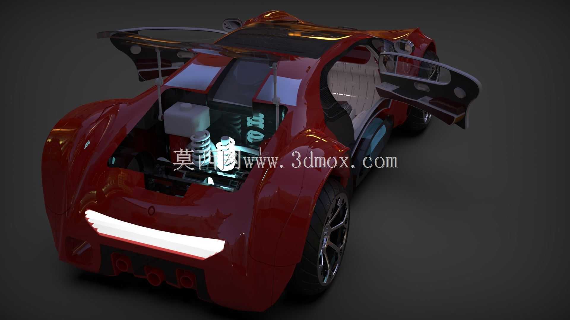 运动概念车,内部x底盘x发动机x悬架x所有必要文件